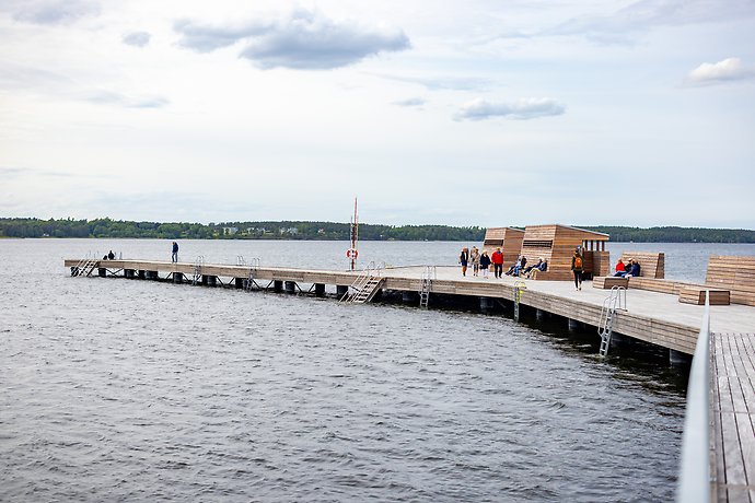 Långbryggan vid Framnäs strandpark