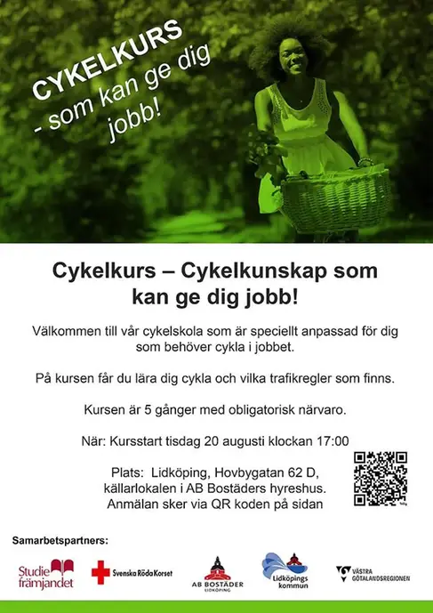 Affisch cykelkurs